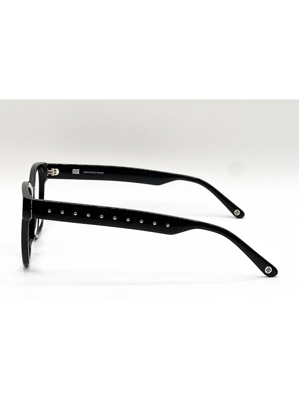 Muse 35-002846 Shiny Black Cat Eye Authentic Eyeglass Frames 53-20-145